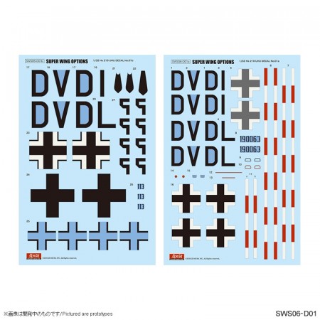 SWS06-D01 He 219 A-0 Uhu Marking Set 1