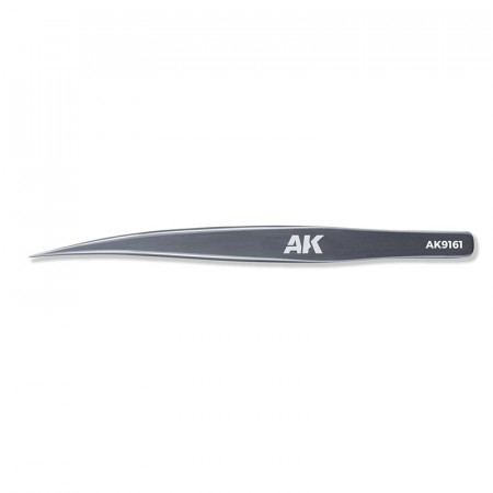 AK Interactive - HG Angled Tweezers 01 Thin Tipped