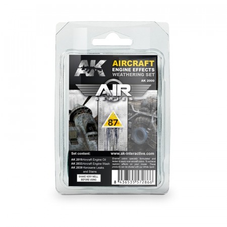AK-Interactive AK2000 Aircraft Engine Effects Weathering Set (Air Series)