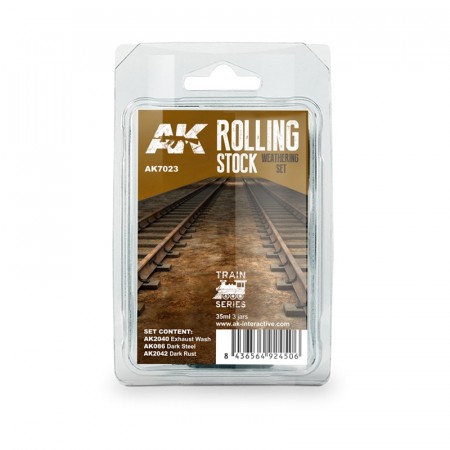 AK-Interactive AK7023 Rolling Stock Weathering Set