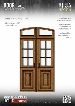 RT-Diorama 1:35 - 35924 Lasercut Double Doors No.5
