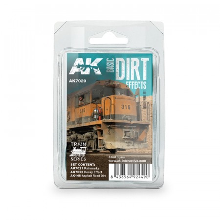 AK-Interactive AK7020 Basic Dirt Effects Weathering Set