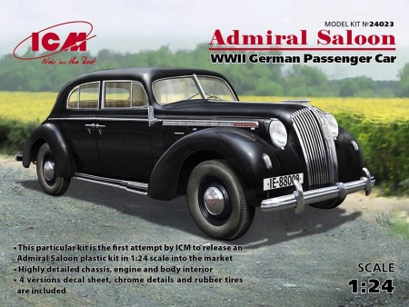 ICM 1:24 - Admiral Saloon (WWII German Passenger Car) (24023)