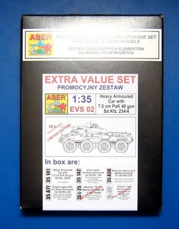 Heavy Armoured Car with 7,5cm PaK40gun Sd.Kfz.234/4 (Extra Value Set)