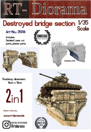 RT-Diorama 35014 Destroyed Stonebridge Section (1:35)