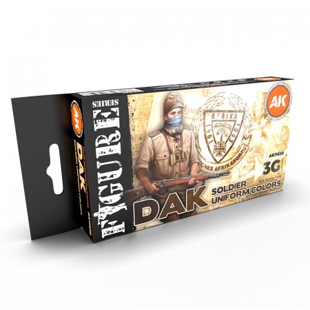 AK-Interactive AK 11628 DAK Soldiers Uniform Colors Set