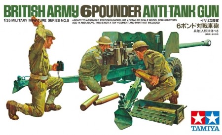 Tamiya 1:35 - British 6-Pound Gun (35005)