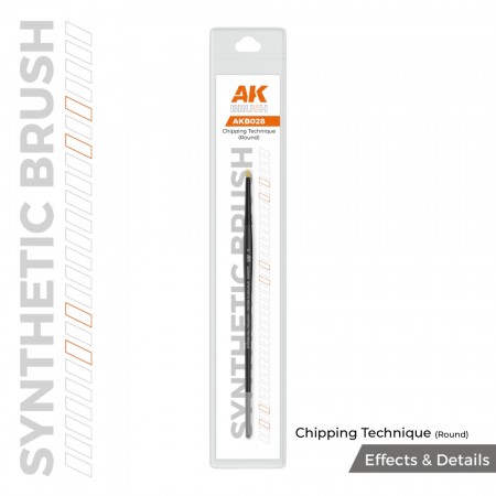 AK-Interactive AKB028 Chipping Technique (Round) Brush
