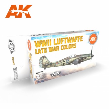 AK-Interactive AK 11718 WWII Luftwaffe Late War Colors Set
