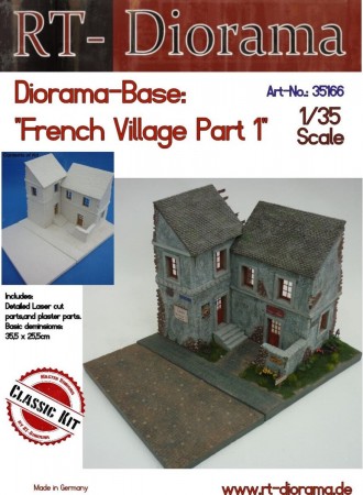 RT-Diorama 35166 Diorama-Base: French Village Part 1 (1:35)