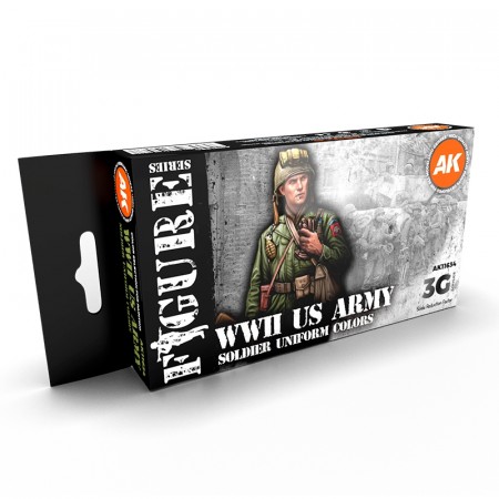 AK-Interactive AK 11634 WWII US ARMY SOLDIER UNIFORM COLORS