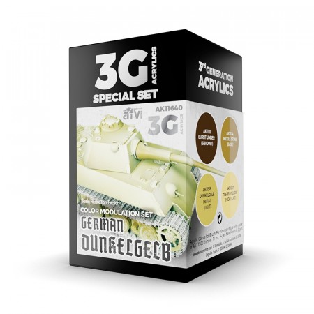 AK-Interactive AK 11640 German Dunkelgelb Modulation Set 