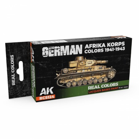 AK-Interactive RCS124 German Afrika Korps Colors 1941-1943 Set