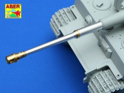 German 88 mm Barrel with late muzzle for Tiger I late