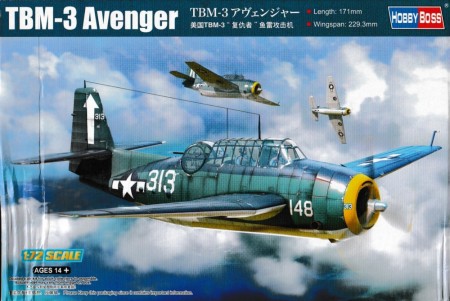 Hobby Boss 1:72 - Grumman TBM-3 Avenger (87274)