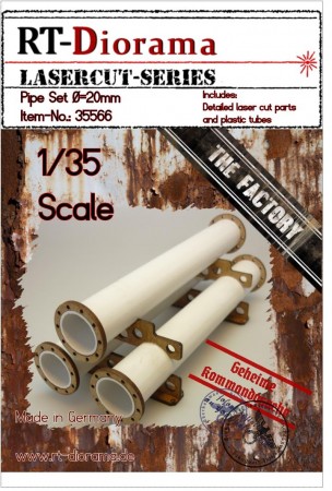 RT-Diorama 1:35 - 35566 Pipe Set 20 mm (3 pipes)