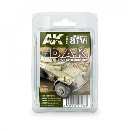AK-Interactive AK068 Afrika Korps Weathering Set