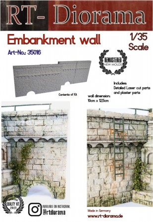 RT-Diorama 35016 Embankment Wall (1:35)